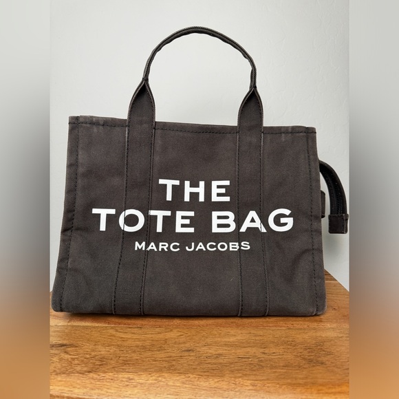 Marc Jacobs Medium The Tote Bag Dark Grey Distressed color